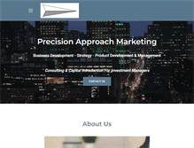 Tablet Screenshot of precisionapproachmarketing.com